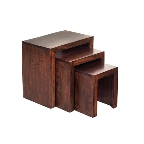 Buy Toko Dark Mango Nest Of 3 Tables from Furnituretta