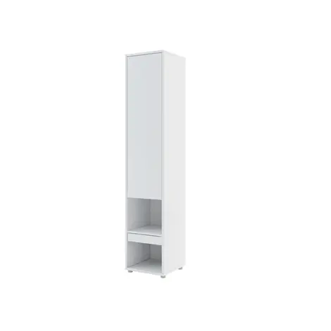 Buy BC-07 Tall Storage Cabinet for Vertical Wall Bed Concept White Matt, Colour: White Matt, Width: 45 from Furnituretta