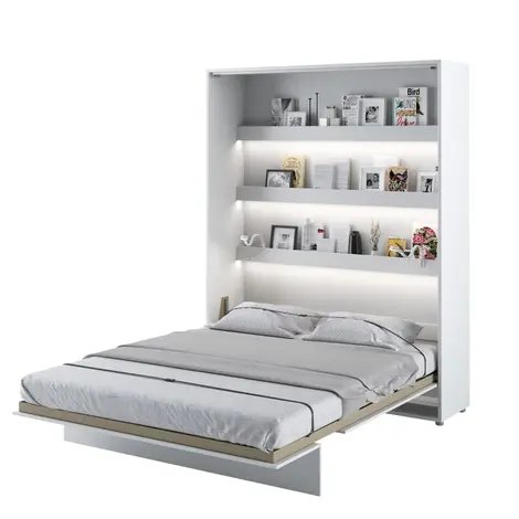 Buy BC-12 Vertical Wall Bed Concept White Matt 160cm, Colour: White Matt, Size: 160 x 200cm from Furnituretta