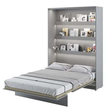 BC-01 Vertical Wall Bed Concept Grey Matt 140cm, Colour: Grey Matt, Size: 140 x 200cm for sale Buy BC-01 Vertical Wall Bed Concept Grey Matt 140cm, Colour: Grey Matt, Size: 140 x 200cm from Furnituretta