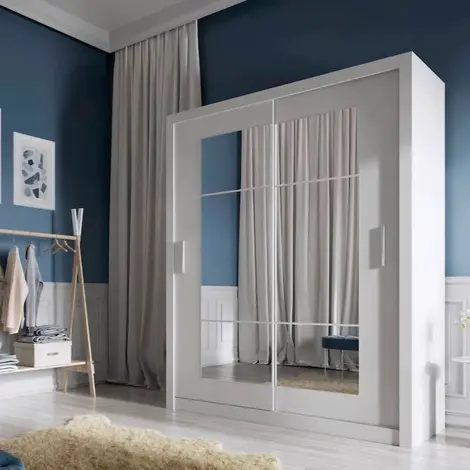 Buy Idea ID-02 Sliding Door Wardrobe White Matt 180cm, Colour: White Matt, Width: 180 from Furnituretta