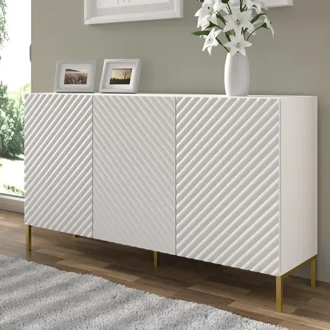 Buy Surf Sideboard Cabinet White 150cm, Colour: White, Width: 150 from Furnituretta