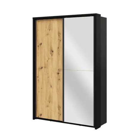 Buy Arti 21 - 2 Sliding Door Wardrobe Oak Artisan 160cm, Colour: Oak Artisan, Width: 160 from Furnituretta