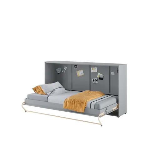 Buy CP-06 Horizontal Wall Bed Concept 90cm with Over Bed Unit Grey Matt, Colour: Grey Matt, Size: 90 x 200cm, Width: 215 from Furnituretta