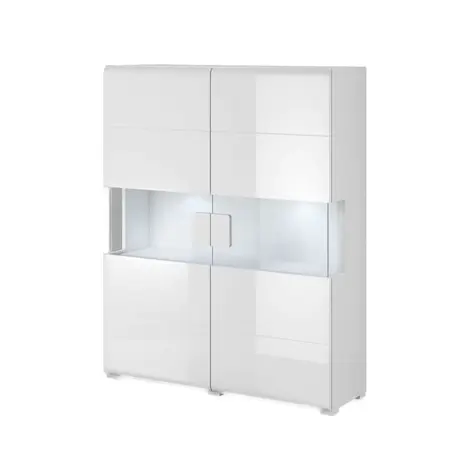 Buy Toledo 42 Sideboard Display Cabinet White, Colour: White, Width: 122 from Furnituretta