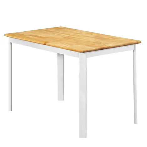Buy Sheldon Dining Table – Natural Oak & White (110 cm) from Furnituretta