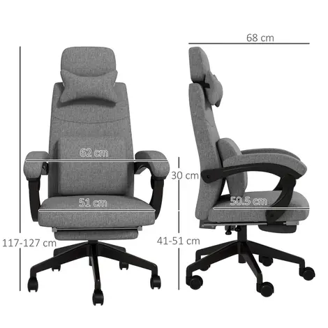 Vinsetto Linen-Look Office Chair, with 160??° Reclining Back, 3 for sale Buy Vinsetto Linen-Look Office Chair, with 160??° Reclining Back, 3 from Furnituretta