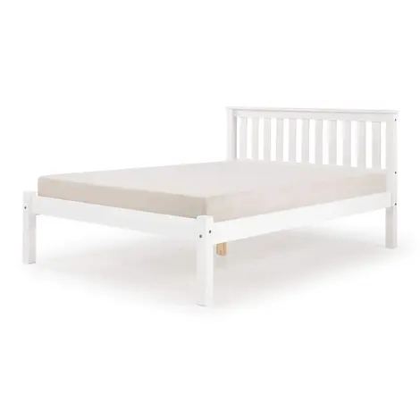 Buy Manila LFE Pine Bed Double White, Colour: White, Size: Double from Furnituretta