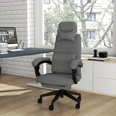 Vinsetto Linen-Look Office Chair, with 160??° Reclining Back, 2 for sale Buy Vinsetto Linen-Look Office Chair, with 160??° Reclining Back, 2 from Furnituretta