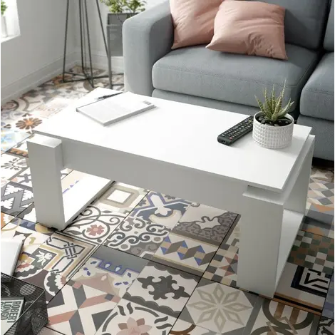 Buy Filey White Coffee Table with Lift up Storage from Furnituretta
