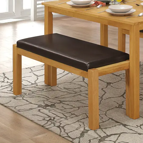 Buy Hamra Bench Straight Natural Oak from Furnituretta