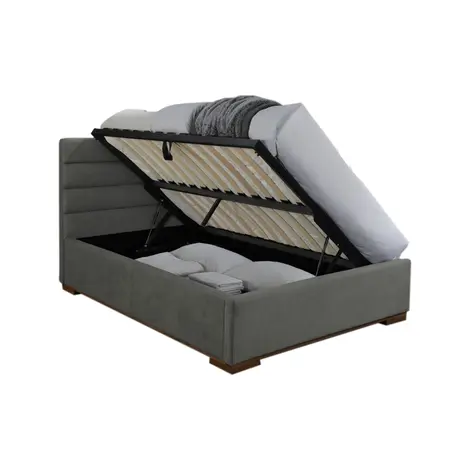 Mayfair Ottoman King Size Bed: Modern Design & Ample Storage, Colour: Light Grey, Size: 5ft/King , Width: 168, 3 for sale Buy Mayfair Ottoman King Size Bed: Modern Design & Ample Storage, Colour: Light Grey, Size: 5ft/King , Width: 168, 3 from Furnituretta
