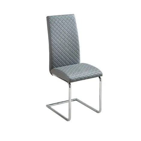 Buy Dresden Dining Chairs: Stylish Seating in Grey & Chrome from Furnituretta