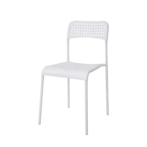 Furnituretta Pavia: Set of 10 White Plastic Chairs with Metal Legs for sale Buy Furnituretta Pavia: Set of 10 White Plastic Chairs with Metal Legs from Furnituretta