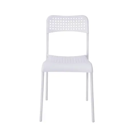 Furnituretta Pavia: Set of 10 White Plastic Chairs with Metal Legs, 3 for sale Buy Furnituretta Pavia: Set of 10 White Plastic Chairs with Metal Legs, 3 from Furnituretta
