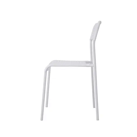 Furnituretta Pavia: Set of 10 White Plastic Chairs with Metal Legs, 4 for sale Buy Furnituretta Pavia: Set of 10 White Plastic Chairs with Metal Legs, 4 from Furnituretta