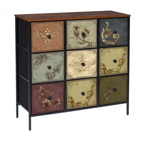 Buy Seville Cabinet 9 Drawer Grey: The Ultimate Storage Solution from Furnituretta