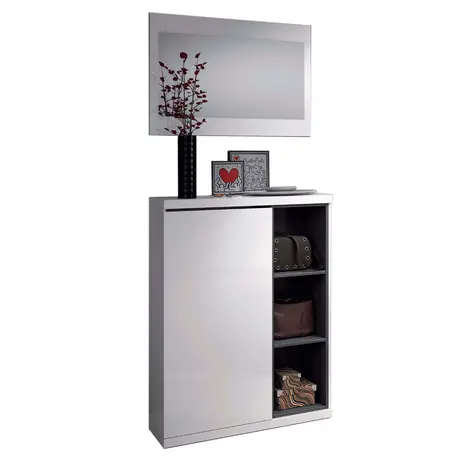 Filton White Gloss Shoe Cabinet Hallway Unit: Keep Your Entryway Organized in Style, 4 for sale Buy Filton White Gloss Shoe Cabinet Hallway Unit: Keep Your Entryway Organized in Style, 4 from Furnituretta