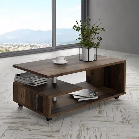 Bailey Coffee Table in Old Vintage Wood, Colour: Old Vintage Wood, Width: 105, 9 for sale Buy Bailey Coffee Table in Old Vintage Wood, Colour: Old Vintage Wood, Width: 105, 9 from Furnituretta