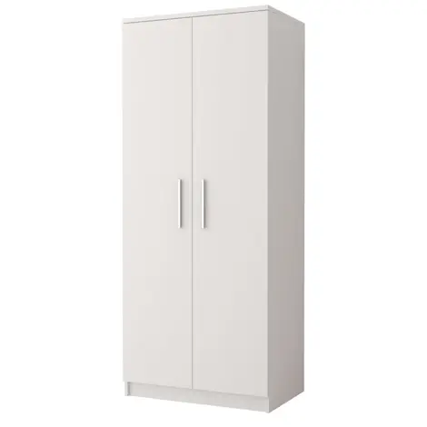 Buy Omega OM-06 Hinged Wardrobe 80cm, Colour: White Matt, Width: 80, Carcass: White Matt from Furnituretta