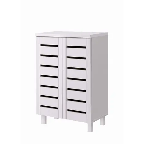 Organize Your Shoes in Style with White 2-Door Shoe Cabinet for sale Buy Organize Your Shoes in Style with White 2-Door Shoe Cabinet from Furnituretta