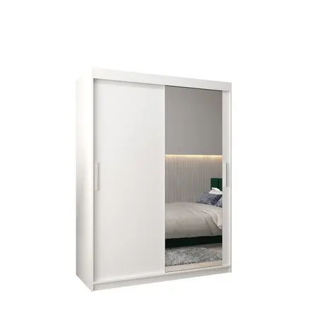 Buy Tokyo II Sliding Door Wardrobe 150cm, Colour: White, Width: 150 from Furnituretta