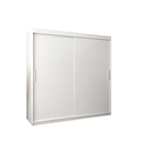 Buy Tokyo Sliding Door Wardrobe 200cm, Colour: White, Width: 200 from Furnituretta