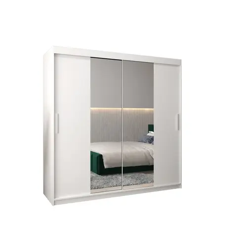 Buy Tokyo I Sliding Door Wardrobe 200cm, Colour: White, Width: 200 from Furnituretta