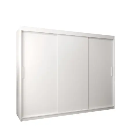 Buy Tokyo Sliding Door Wardrobe 250cm, Colour: White, Width: 250 from Furnituretta