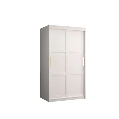 Buy Ramiro I Sliding Door Wardrobe 100cm, Colour: White, Width: 100 from Furnituretta