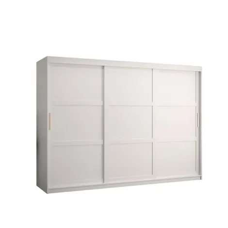 Buy Ramiro I Sliding Door Wardrobe 250cm, Colour: White, Width: 250 from Furnituretta