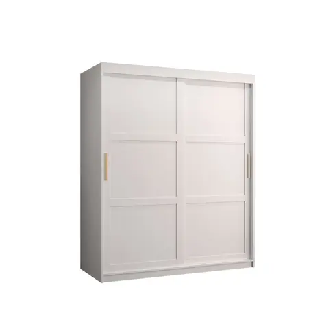 Buy Ramiro I Sliding Door Wardrobe 150cm, Colour: White, Width: 150 from Furnituretta