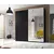 Buy Beta Sliding Door Wardrobe, Colour: Black Matt, Item Width: 221 from Furnituretta