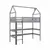 Buy Otylia Loft Bed, Colour: Grey, Mattresses: Foam/Bonnell Mattress from Furnituretta