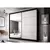 Buy Multi 35 Sliding Mirror Door Wardrobe Black Matt 183cm, Colour: Black Matt, Item Width: 183 from Furnituretta