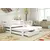 Buy Wooden Double Bed Kubus with Trundle and Storage, Colour: White Matt, Mattresses: Foam/Bonnell Mattresses from Furnituretta