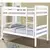 Tripoli Solid Wood Bunk Bed White, Colour: White for sale Buy Tripoli Solid Wood Bunk Bed White, Colour: White from Furnituretta