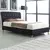 Nina Linen Double Bed Black with White Piping, Colour: Black, Size: Double for sale Buy Nina Linen Double Bed Black with White Piping, Colour: Black, Size: Double from Furnituretta