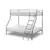 Buy Alexa Triple Bunk Bed, Colour: Silver from Furnituretta