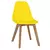 Buy Belgium Plastic (PP) Chairs with Solid Beech Legs Yellow, Colour: Yellow from Furnituretta