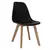 Buy Belgium Plastic (PP) Chairs with Solid Beech Legs Yellow, Colour: Yellow, 2 from Furnituretta