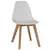 Buy Belgium Plastic (PP) Chairs with Solid Beech Legs Yellow, Colour: Yellow, 4 from Furnituretta