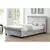 Buy Casablanca HFE Crushed Velvet Double Bed Grey, Colour: Grey, Size: Double, Mattresses: Without Mattress from Furnituretta