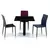 Buy White High Gloss Table: Chatham (Stainless Steel Base), Colour: White, 2 from Furnituretta