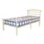 Buy Brenington Double Bed Silver, Size: Double from Furnituretta