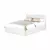 Buy Fusion Storage PU King Size Bed White, Colour: White, Size: King Size from Furnituretta