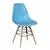 Lilly Plastic (PP) Chairs with Solid Beech Legs Blue, Colour: Blue for sale Buy Lilly Plastic (PP) Chairs with Solid Beech Legs Blue, Colour: Blue from Furnituretta