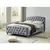 Buy Millbrook Crushed Velvet King Size Bed Silver, Size: King Size from Furnituretta