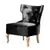 Buy Norton Velvet Accent Chair Black (2s), Colour: Black from Furnituretta