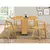 Buy Butterfly Dining Set with 4 Chairs Oak, Colour: Oak from Furnituretta